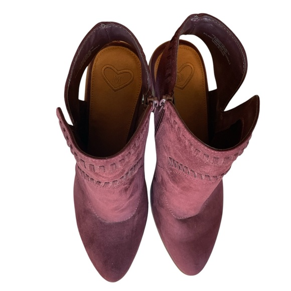 NWOT Madeline Allspice Closed Toe Chunky Heel Bootie, Cabernet, Size 10 - Picture 5 of 9